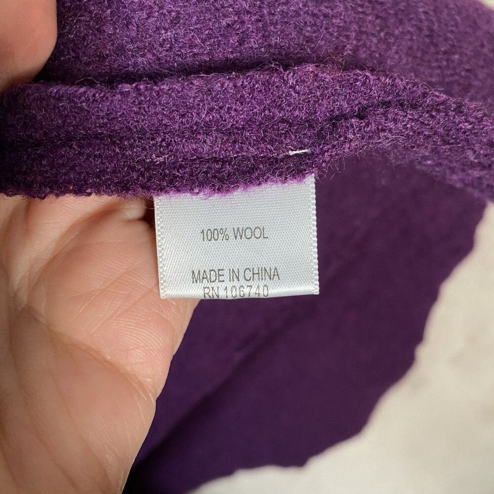 Northstyle Coat M Lightweight Boiled Wool Crossover Wrap Clasp Pockets Lagenlook - Picture 11 of 15